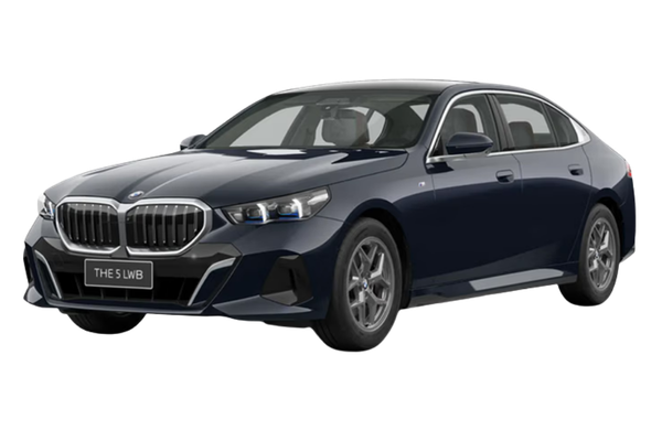 BMW 5 Series in a front three-quarter view.