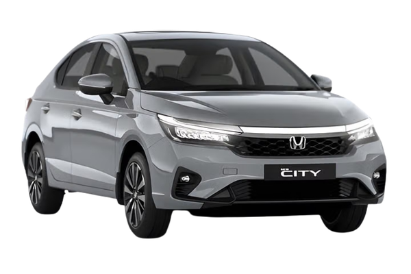 Honda City in a front three-quarter view.