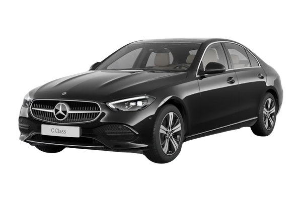 Mercedes-Benz C-Class in a front three-quarter view.