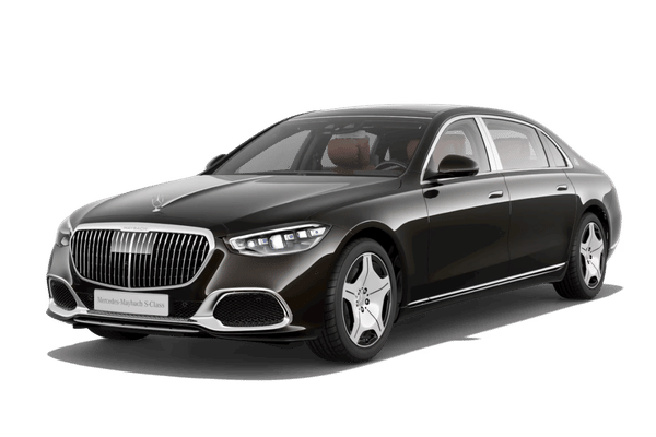 Mercedes-Maybach S-Class in a front three-quarter view.
