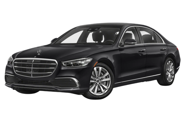 Mercedes-Benz S-Class in a front three-quarter view.